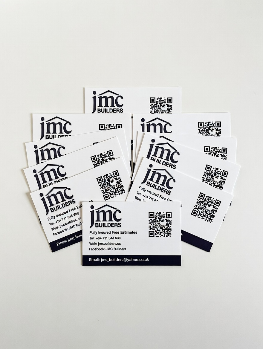 Professional custom printed business cards with matte finish